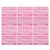Label PVC 3×2 Stickers Fragile Warning Pink Shipping 6pcs Inch