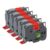 Label Tape Compatible with Label Maker 2pcs Or 5pcs 18mm TZe241 Tze-241 Tz 241 Black On White Laminated(5PK Black on Red)