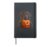 Lab Halloween Dog Lover Jack O Lantern Face Pumpkin Hardcover Journal, Black