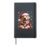 Labrador Santa Claus Costume Labrador Xmas Retriever Hardcover Journal, Black