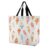 Ladies Colorful Ice Cream with Berries Large Shoulder Tote Bag, Foldable Market Travel Durable Poly with Dual Tough for Beach Commutes, Utility Carryall