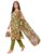 ladyline Womens Casual Cotton Printed Kurta Pants Set with Chiffon Dupatta (46/ Green)