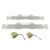LAISANIM Stainless Steel Toe Alignment Plates | Universal Car Front End Gauge with 2 Tape Measures for Sedans SUVs