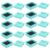 LALADEFIEE Jewelry Box Pearlescent Paper and Bowknot with Lid 10pcs