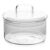 LALAFINA Glass Terrarium with Lid for Micro Landscape DIY Plant Bottle, Smooth Surface Design and Comfortable Hand Feeling, for Bathroom or Window Sills Decor