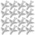 LALAFINA Thumbtacks Airplane Shaped 12pcs Metal Push Pins and Silver Steel Decorative Effect Multipurpose Fixing Function for Bulletin Boards and Office Use