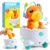 lalalark 2-in-1 Dinosaur Crawling Baby Toy, Moving Musical Tummy Time Toys with Obstacle Avoidance, Educational Learning Interactive Toddler Toy Plus Light Sound, 1st Birthday Gift for Boy Girl