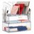 LALOBLUE Acrylic Desk Organizer with Drawer, Office Supplies,Organization Storage, 2 PC Drawer Organizer with 4 File Sorter, Desk Organizers and Accessories, Clear Acrylic File Organizer