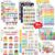 Laminated Educational Posters for Classroom, Preschool Learning Posters – 20 PCS Kindergarten Classroom Decor with Alphabet, Numbers, Weather, Emotions Charts, Teacher Supplies with Rounded Corners