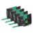 Laminated Label Tape Black On Green TZ741 TZ721 12mm Compatible with D210 D550 E200 Label Maker
