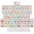 Landhoow 58 Pcs Colorful Composition Alphabet and Number Bulletin Board Set Educational Bulletin Board Cards Manuscript Alphabet Number Posters for Kids Kindergarten Classroom and Home Decorations