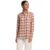 Lands’ End Flannel Boyfriend Long Sleeve Shirt Large Rich Ginger/Aster Pink Plaid