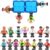 Landtaix Magnetic People Figures for Kids, 15PCS Community Helpers Toys