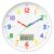 lanktoo 12″ Silent Teaching Wall Clock with LCD Date Weekday Temperature Display – Tempered Glass, Non-Ticking Battery Operated Learning Clock for Kids Room, Classroom, Home Decor