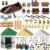 LANMANUO Money Bank Building Block, Pirate Ships Maps Treasure Chest 100 Dollar Jewel Gems Diamonds Gold Bar Coins Bricks Pieces, Crystals Bill Cash Parts