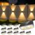 LANSOW Solar Fence Lights Outdoor 12 Pack, Fence Lights Solar Powered Waterproof, 10-Mode Warm/Cool/Neutral White & RGB, Up-Down Led Wall Lights Dusk to Dawn Decor for Yard, Deck, Patio, Pool, Railing