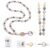 Lanyards for ID Badges and Keys, Elegant Acrylic Beaded Teacher Lanyard
