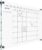 Large Acrylic Calendar Acrylic with Black Hardware – Calendar 2026 Dry Erase Planner – Monthly Acrylic Calendar – Family Calendar (23×18″)