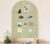 Large Arched Felt Bulletin Board 35″ x 24″,Cork Board Alternative – 6 Customized Felt Wall Tiles with Push Pins, Cork Boards for Walls Pin Board for Office & Home Panels – Sage Green