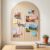Large Arched Felt Bulletin Board 35″ x 24″ Cork Board Alternative with 30 Pushpins, 30 Adhesive Tabs, Wall Paneling and Cork Boards for Office and Home Wall Decor (Beige)
