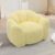 Large Bean Bag Chair for Adults, Lazy Sofa with Armrest, Pull Ring (Yellow)