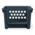 Large Blue Stackable Plastic Open-Front Toy Storage Basket with Handles