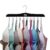 Large Bra Hanger and Bra Organizer for Closet – Tank Top Hanger Space Saving for House, Dorm, Apartment – Foldable Wooden for Closet Organizer– with 20 Hook – Lotus Wood, Black, 1 Pack