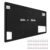 Large Bulletin Board – 60 x 36 Inches, Foldable Decorative Felt Board for Wall Photo Display Board with Self-Adhesive Tape, Includes 36 Push Pins – Black