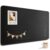Large Bulletin Board, 35 X 24 Inches Felt Cork Board with 40 Pushpins, Foldable Felt Notice Pin Board Photo Display Board with Self-Adhesive Tape for Office Home School (Black, 35×24 inch)