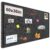 Large Bulletin Board, Foldable 60×36 Inches Cork Board Alternative, Large Felt Board Decorative Pin Board for Wall, Foldable Photo Board Self-Adhesive Vision Board with 36 Pushpins Dark Gray
