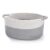 Large Cotton Rope Storage Basket with Handles, Hamper, Laundry Basket, 20 “L x 14” W x 12 “H, Home Decor for Storage Blanket &Toy, etc .(White & Gray）