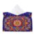 Large Diamond Dot Tissue Box Cover DIY PU Desk Decoration(Mandala)