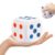 Large Dice Stress Ball 6-Sided with Dots 3.14 Inches Foam Dice Squishies Toys for Kids Blank Board Game,to Get Your Lucky Numbers!