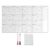 Large Erasable Whiteboard Calendar – Undated Yearly Planner | 2 Markers Inc