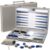 Large Gray Backgammon Set for Adults – Classic Board Game for 2 Players Adults and Kids – Premium 15 Inch Backgammon Board with 32 Playing Pieces in Quality PU Leather Case