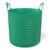 Large Green Plastic Flexible Storage Basket 10-Gallon