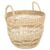 Large Handwoven Seagrass Storage Basket with Handles, Natural