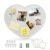 Large Heart-Shaped Linen Cork Bulletin Board with White Wood Frame, 24×19 Inch Decorative Memo & Photo Pin Board, Cute Vision Board for Home Office, Bedroom or Valentines Day Gifts Wall Decor