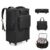 Large Insulated Cooler Bag,Rolling Backpack Cooler Leakproof Beach Cooler Bag, Rolling Duffle Bag with Wheels Portable Travel Coolers for Camping,Road Trips, Shopping Black