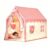 Large Kids Indoor Play Tent, Pink Princess House Playhouse, Foldable Kids Game Tent for Bedroom, 160×100×130cm