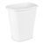 Large Kitchen Trash Can 10 Gallon Plastic Garbage Bin, White