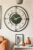 Large Modern Industrial Style Matte Green Metal Wall Clock – 18.9 x 18.9 in (18.9×18.9 in) – Silent Sweep Movement, White Wood Accents, Gold Hands – Decorative Living Room, Office, Kitchen Decor – Yeş