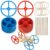 Large Plastic Toy Project Wheels and Axles, for Mousetrap Car and Rubber Band Car Projects, 20 Wheels, 20 Rubber Bands, 10 Dowels
