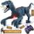 Large Remote Control Dinosaur Toys Kids – Jurassic Velociraptor Toys Imitates Walking and Sounds – Robot Toys That Can Sing, Shaking Head and Tail