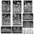 Large Reusable Flower Wall Stencils for Painting & Crafts, 9-Pc Kit