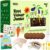 Large Root Viewer Kit for Kids STEM Science Toy Growing Kits for Ages 4, 5, 6, 7, 8, 9,10 Birthday Gifts for Boys Girls, DIY Set, Includes Strawberry, Eggplant, Dwarf Sunflower, Carrot, Pea, Scallion