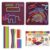 Large Sensory Activity Board, Silicone Fidget Toy for Autism, ADHD & Stress Relief, Double-Sided Quiet Montessori Fine Motor Skills Toy Gift for 3+ Kids, Adults with 36 Strips Portable Bag (Berry)