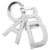 Large Silver Alphabet Letter Nameplate for Door Office Decor