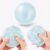 Large Stress Ball for Adults, 2.4-Inch Moldable Gel Squishy Fidget Ball, Frosted Matte Sensory Squeeze Toy for Stress Relief, Office Desk, Work and Home, Ice Blue