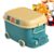 Large Toy Box, Car Shape Organizer, Rolling Storage Chest with Big Capacity